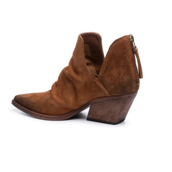 Golo Suede Tucson Ankle Boots Purple Eggplant Block Heel Western Back Zip Size 8 - Picture 13 of 13